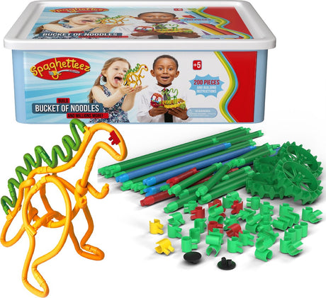 Spaghetteez flexible Baustäbe in Aufbewahrungsbox, 200 Stk.