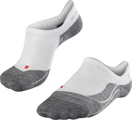 Falke ru4 Invisible Anti-Blister Baumwoll-Funktionsmaterial Laufsocken Damen Weiß – Größe 37-38