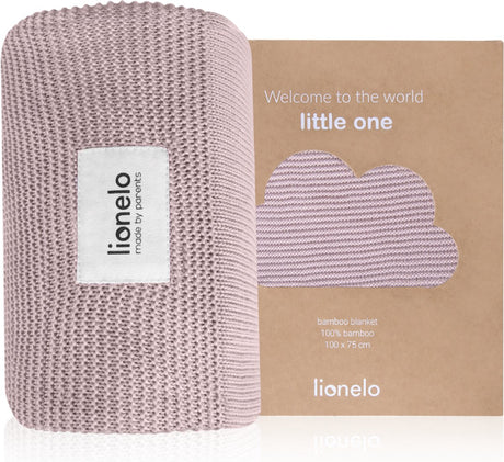 Lionelo Bambusdecke – Deluxe-Babydecke – hypoallergen – antibakteriell – antimykotisch – 100 % Bambus-Baumwolle – thermoregulierend – weich atmungsaktiv – nachhaltig – waschbar – ab der Geburt – 100 x 75 cm