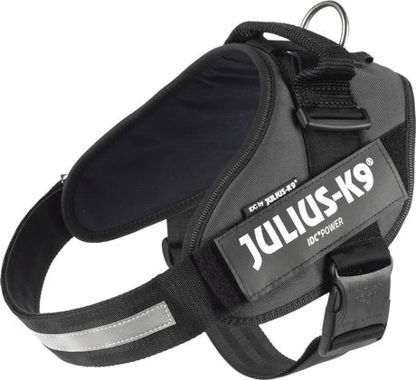 Julius K9 IDC Power-Geschirr für Hunde, Anthrazit, Größe 2, 71–96 cm
