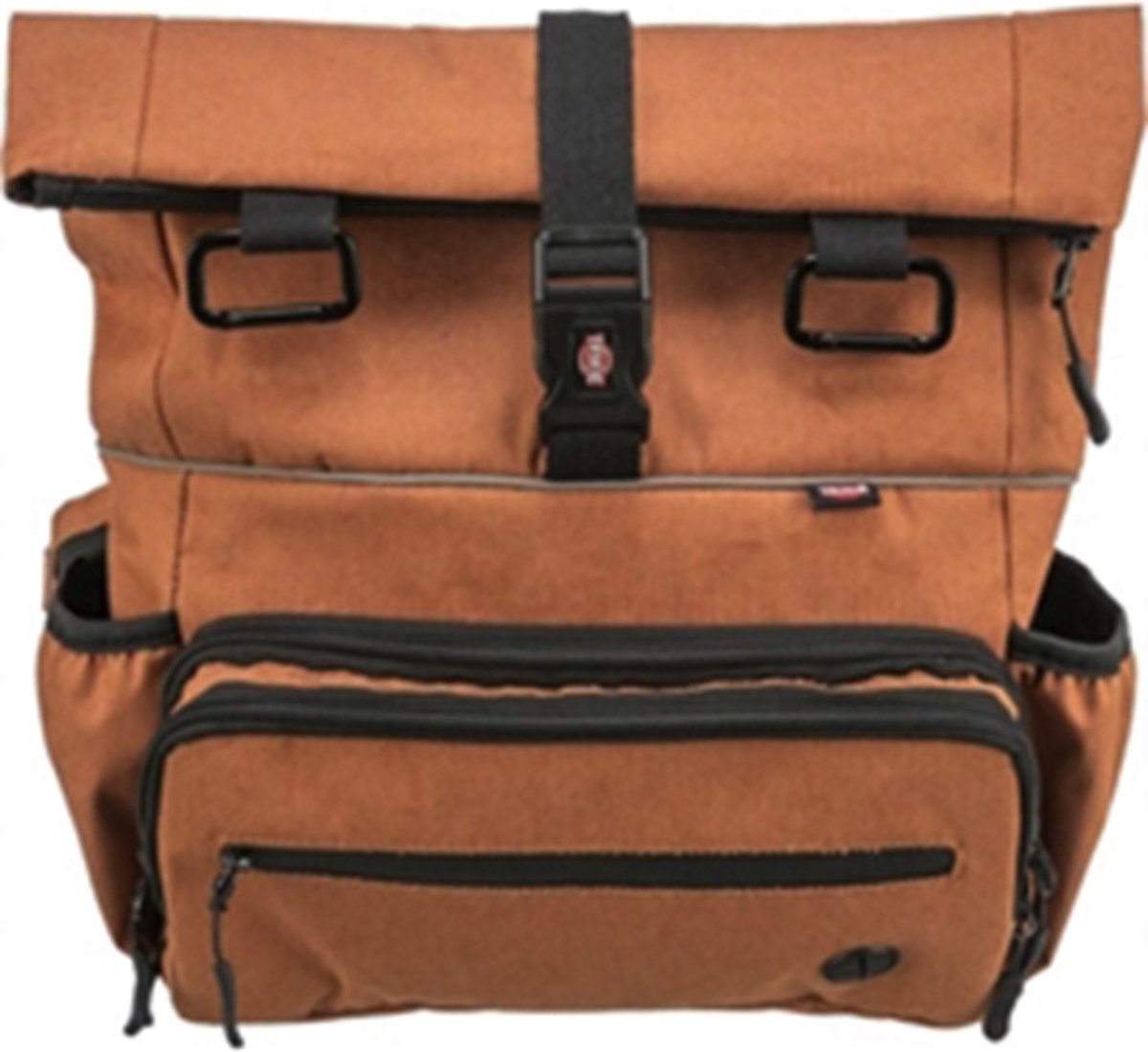 Trixie Rolltop-Rucksack mit Gürteltasche mit Rostgürtel