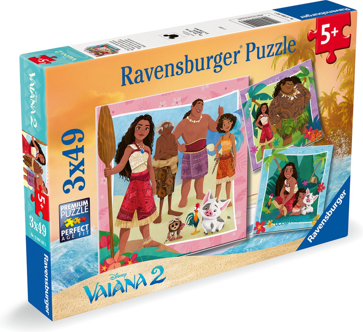 Ravensburger Puzzle Disney Vaiana 2, 3x49tlg.