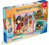 Ravensburger Puzzle Disney Vaiana 2, 3x49tlg.
