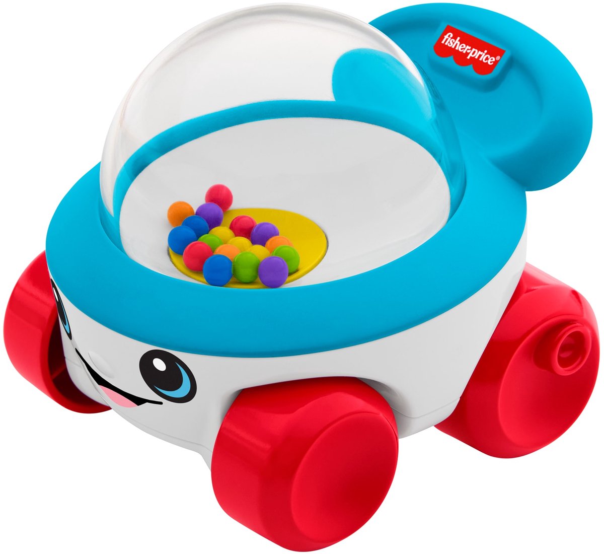 Fisher-Price-Reit-Popcornmaschine – Schiebefahrzeug mit Sound