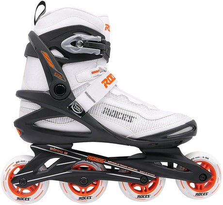 Roces Icon X 80 Inline Skates - Inlineskates - Weiß Orange - Größe 41