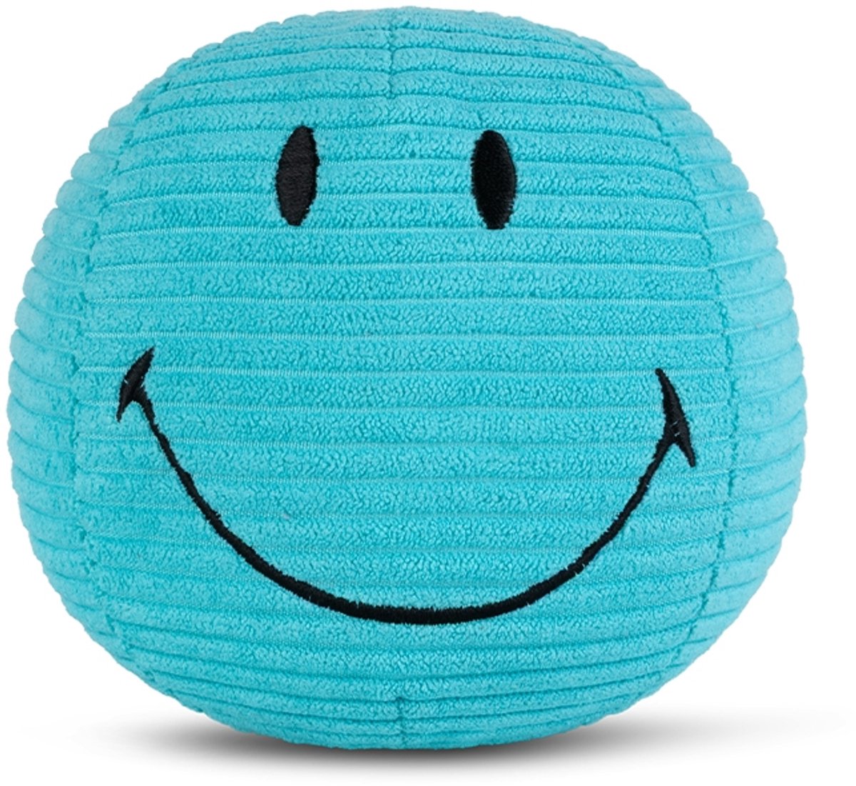 Bon ton toys smiley - knuffel corduroy teal - 13 cm