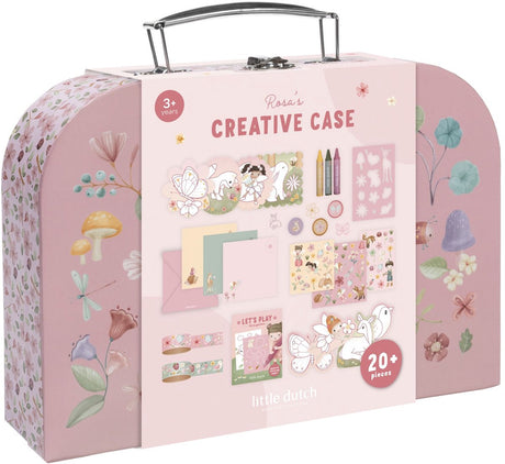 Little dutch knutselkoffer rosa fairy garden - creatief speelgoed - cadeautip