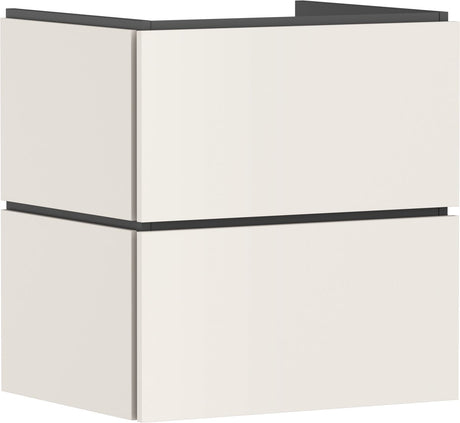 Hansgrohe xilesa e – Badmöbel – Größe 580 470 mm – 2 Schubladen – für Waschbecken – Sand mattbeige