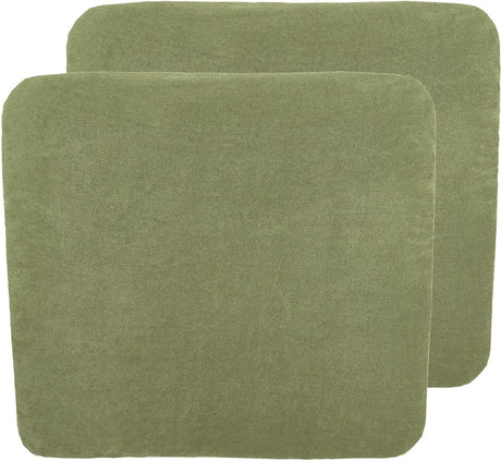 Meyco Baby Uni Wickelauflagenbezug – 2er-Pack – Frottee – Olivgrün – 85 x 75 cm