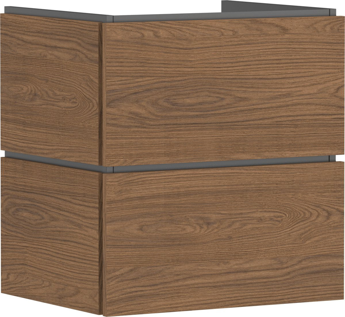 Hansgrohe xilesa e - Badezimmermöbel - Größe 580 470 mm - 2 Schubladen - für Waschbecken - Kaschmireiche
