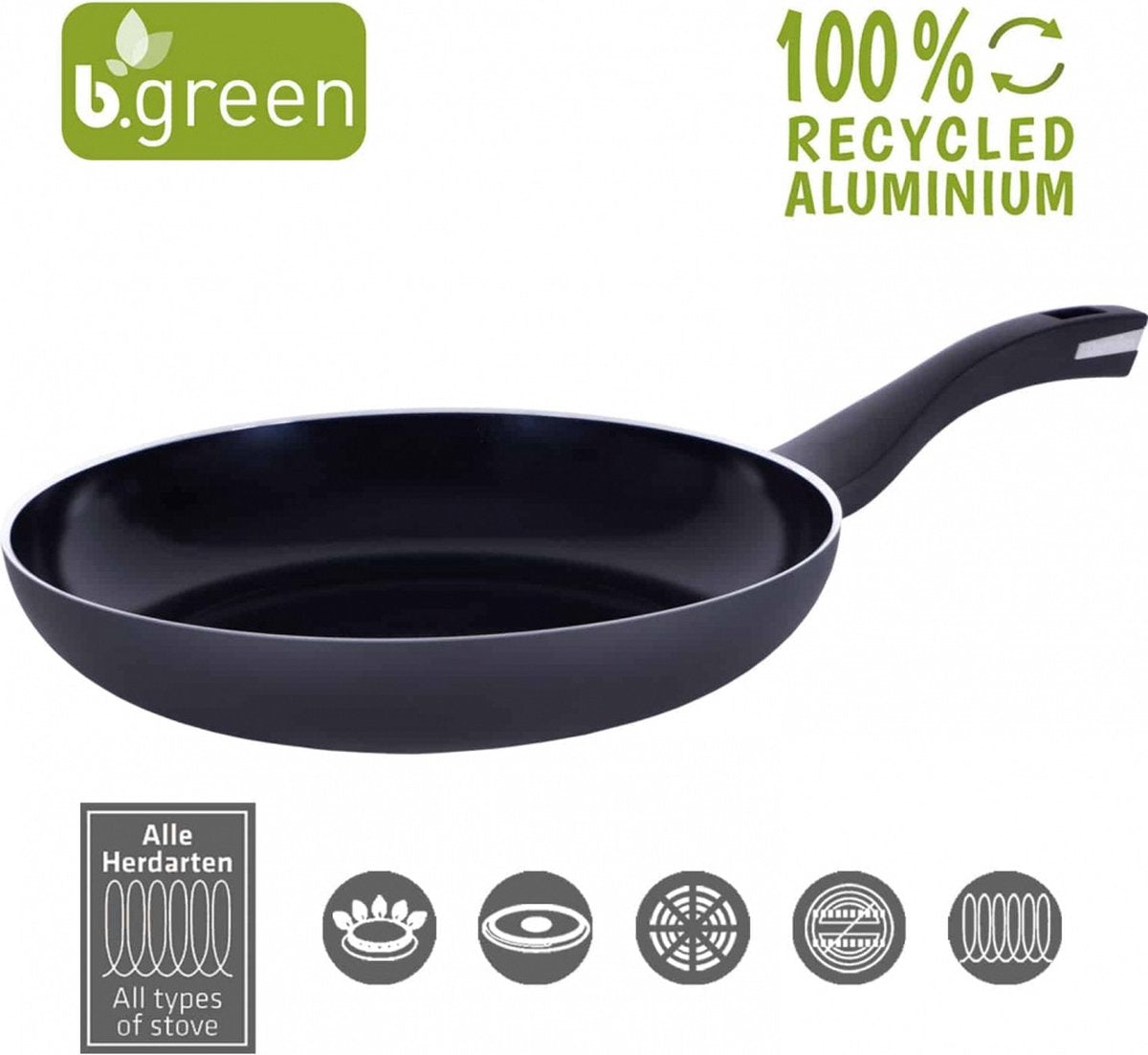 Berndes - b.green - Bratpfanne 28 cm - recyceltes Aluminium - Silber