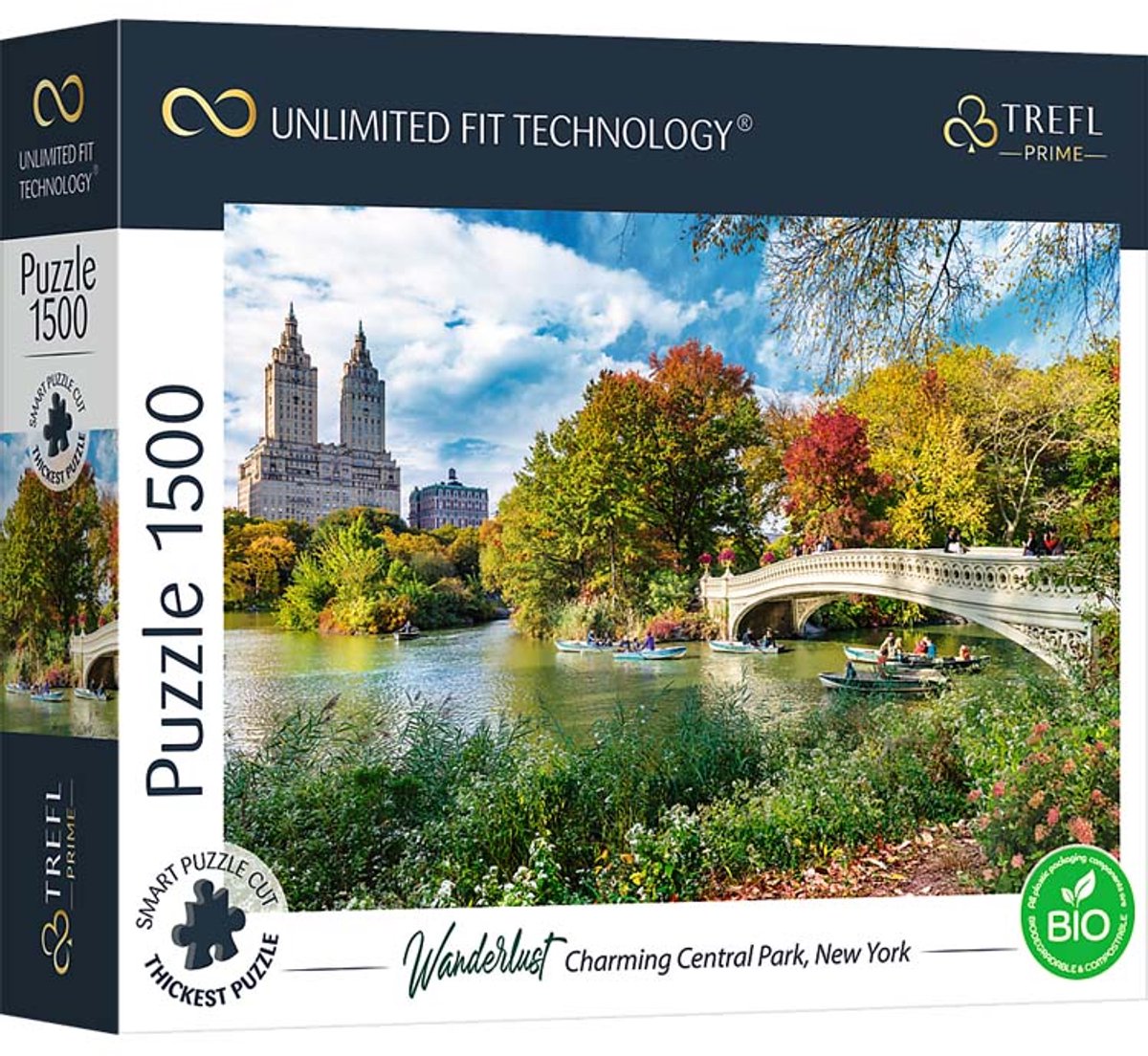 Trefl Puzzle Central Park New York 1500 Teile aus FSC-Karton.