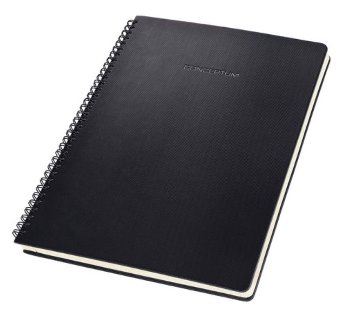 Sigel – Spiralnotizbuch – Conceptum – A4 – Schwarz – Hardcover-Spirale – 160 Seiten – Diamant – 80-Gramm-Papier – Si-Co820