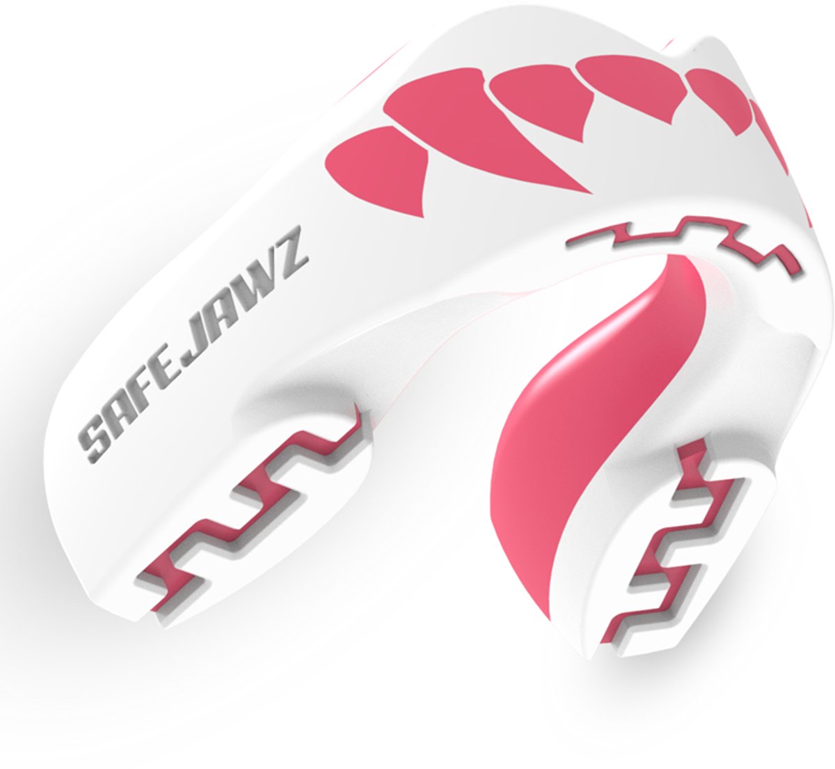 Safejawz Mundschutz Extro-Series Dracula weiß rosa Junior
