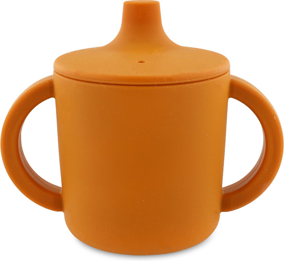 Trixie Trinkbecher - mr. fox - Trinkbecher für Baby - Anti-Klecks-Becher - für Babys ab 4 Monaten - aus Silikon - spülmaschinenfest