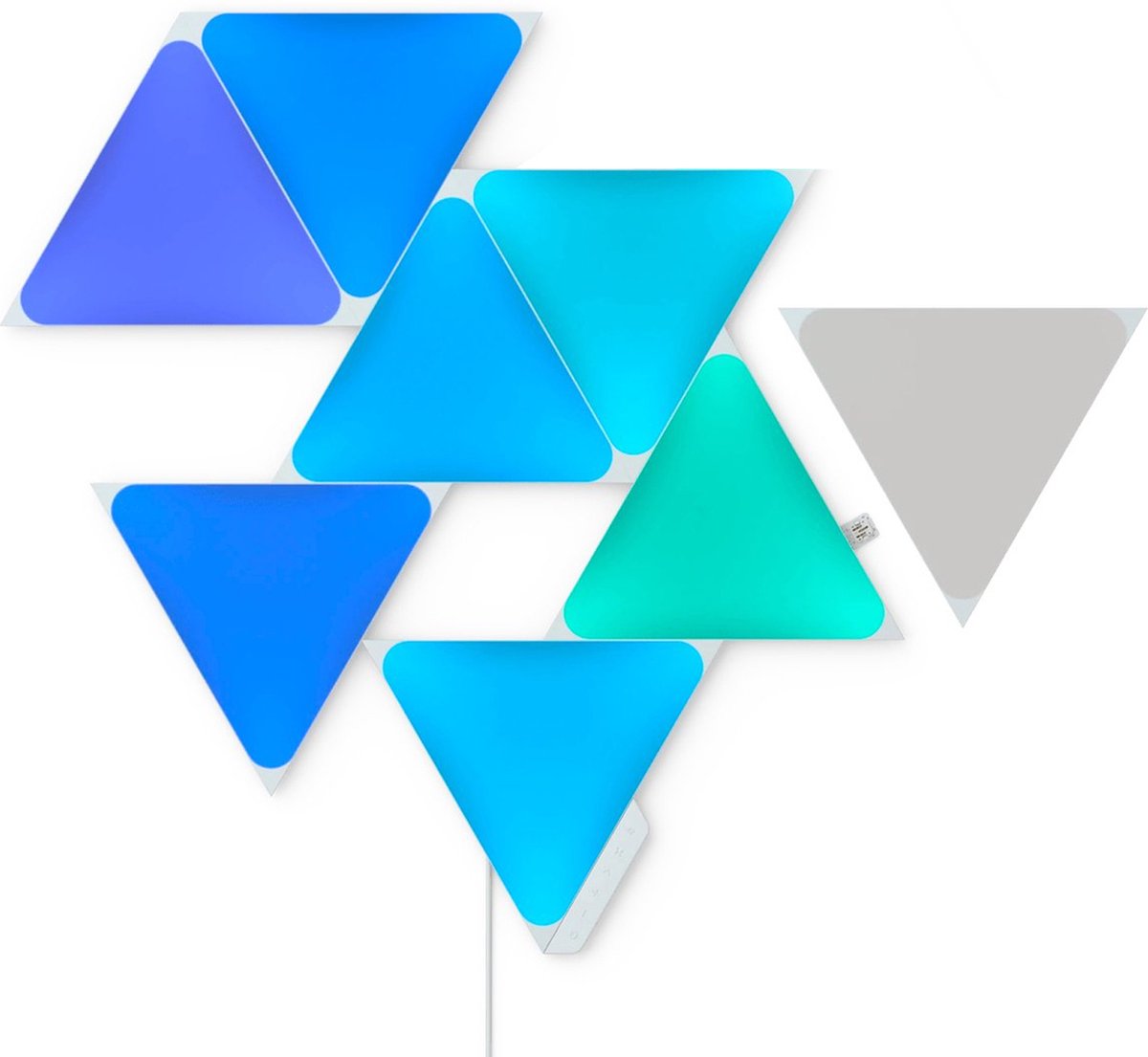 Nanoleaf Shapes Mini-Dreiecke-Erweiterungspaket – 10 Panels – intelligente Beleuchtung – Siri, Google