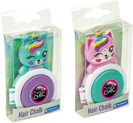 Clementoni Crazy Chic Lovely Haarkreide Einhorn Lila Blau