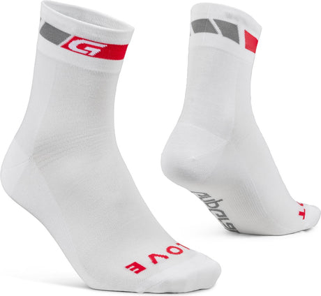 Gripgrab – klassische, normal geschnittene Sommer-Radsocken 1 Paar Coolmax-Radsocken – weiß – Unisex – Größe S (38–41)