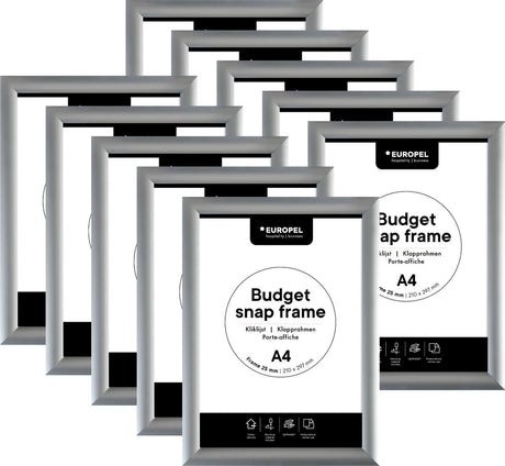 Europel kliklijst - 10 stuks - budget - a4 - 21 x 29,7 cm - 25mm frame