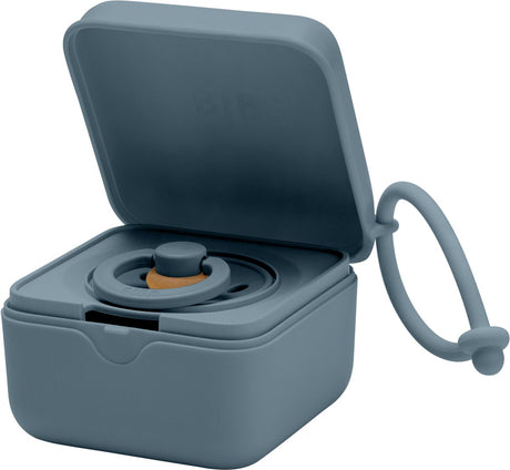 Lätzchen - Schnullerhalter - Schnullerbox - Petrol - 1 Stück