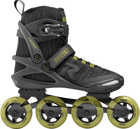Roces Warp Thread TIF 84 Inline-Skates Unisex – 4x84mm Rollen – Fitness-Inline-Skates – Schwarz Grün – Größe 40