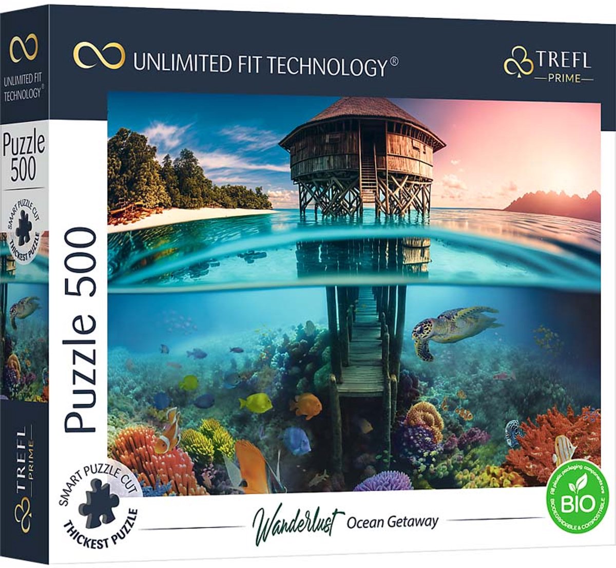 Trefl Puzzle 500 Teile Ocean Gateway FSC nachhaltiger Karton.