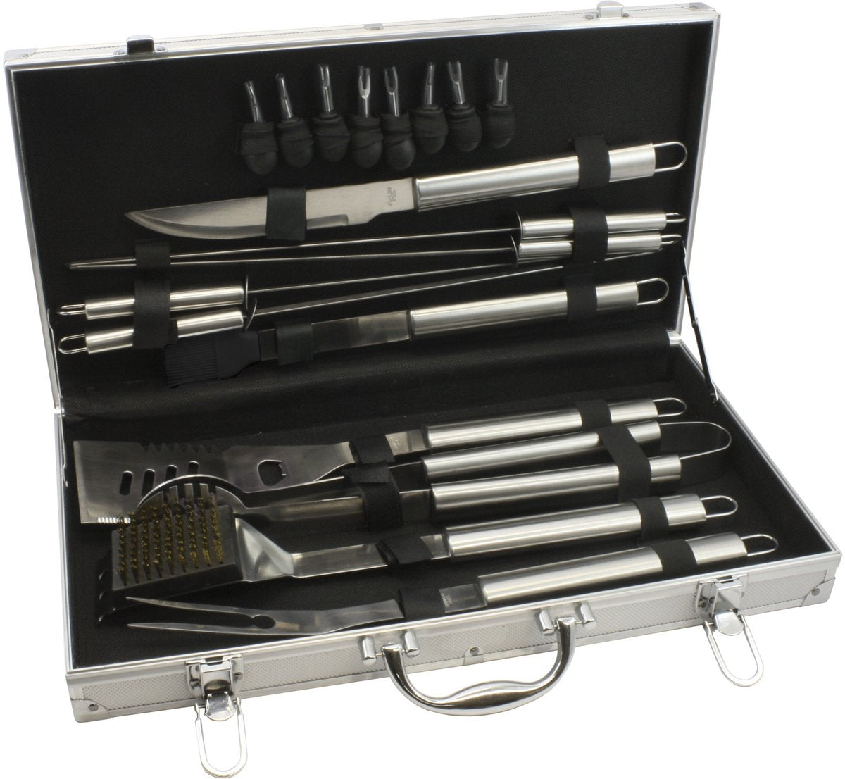 Leopold Vienna - Grillbesteck 18-teiliges Set im Grillkoffer - Grillzubehör