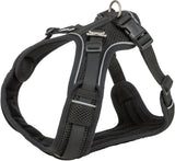 Trixie Hundegeschirr Premium Flexmesh breite Brust schwarz