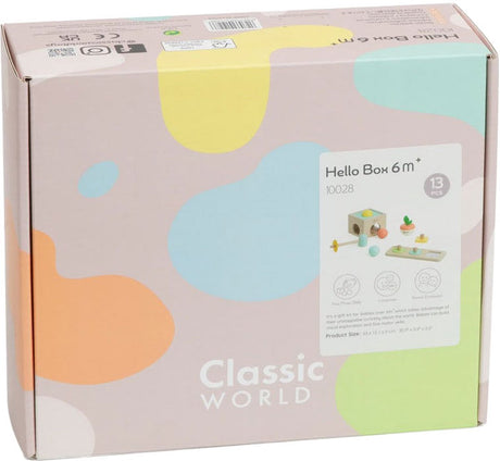 Klassische Baby-Hallo-Spielzeugkiste für 6–12 Monate
