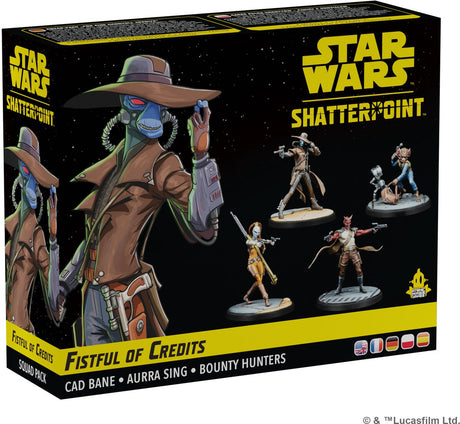 Atomic Mass Games Star Wars Shatterpoint Handvoll Credits Cad Bane Squad Pack – en fr de pl es