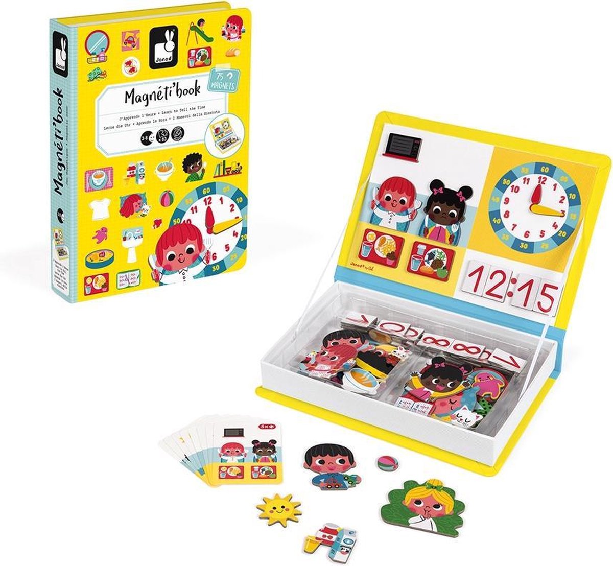 Janod - Magnetibook - Die Zeit erzählen - Magnetbuch-Spielset