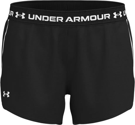 Under Armour Tech Play Up Shorts-Blk Damen-Sporthose – Schwarz – Weiß