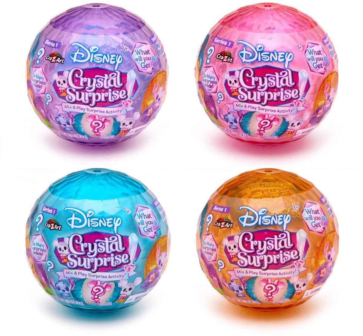 Lexibook Disney Crystal Surprise Reveal Balls Serie 2.5