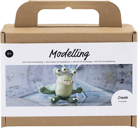 Kreativunternehmen https: www.cchobby.nl mini-hobbyset-boetseren-monster-lulu-lichtgroen-donkergroen-1-doos