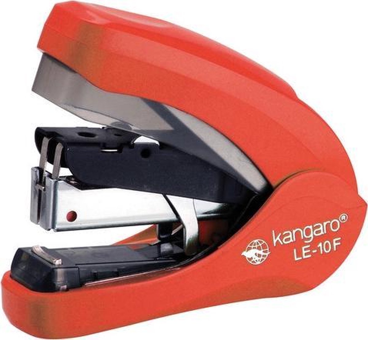Kangaro K-7306003 Heftgerät LE-10F, rot, flacher Clinch