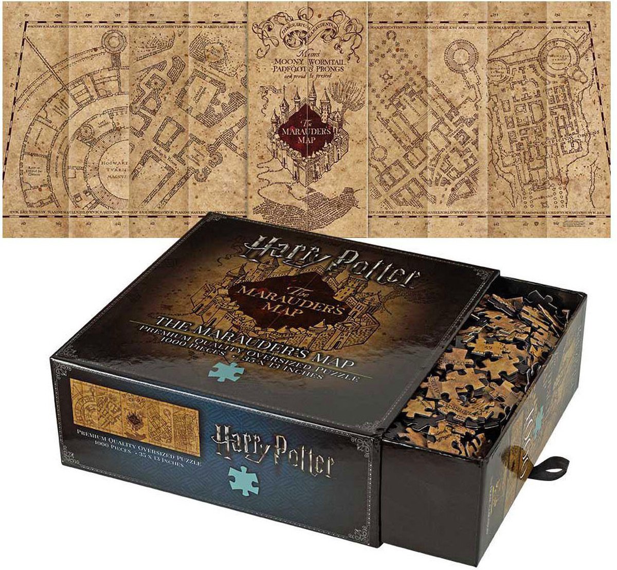 Edles Sammlungs-Harry-Potter-Kartenpuzzle des Marodeurs – 1000 Teile