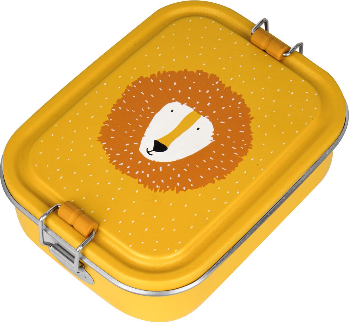 Trixie Lunchbox klein - mr. Löwe – RSV-Lunchbox für Kinder – leicht zu öffnende Lunchbox – gelb