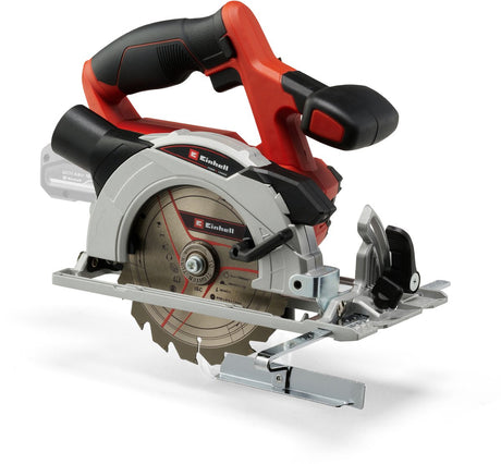 Einhell Akku-Kreissäge Te-CS 18 150 Li Solo – Power X-Change – 18 V Li-Ion – 4.200 t min – ø150 x 10 16 mm 18 t – max. Schnitttiefe: 90° 45°: 48 32 mm - exkl. Akku und Ladegerät
