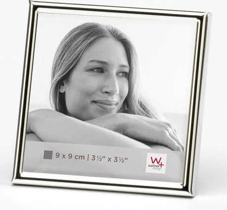 Walther Design Chloe – Fotorahmen – Fotogröße 9 x 9 cm – Silber
