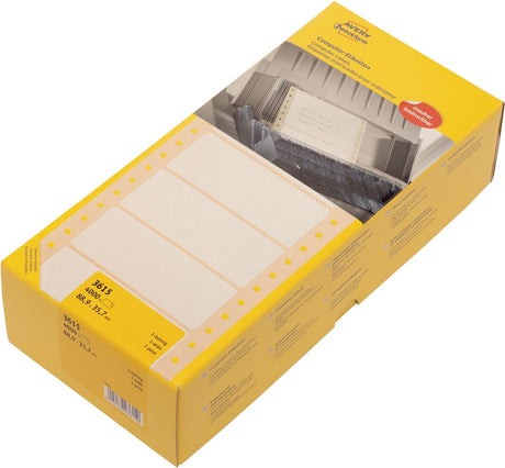 Avery weiße Computeretiketten Format 889 x 357 mm (B x H) 4000 Stück
