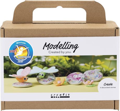 Kreativunternehmen https: www.cchobby.nl mini-hobbyset-modellierstein-mit-insekt-grau-hellrosa-helltürkis-1-box
