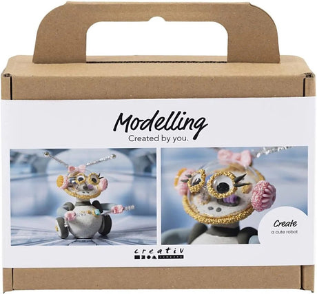 Kreativunternehmen https: www.cchobby.nl mini-hobbyset-boetseren-robot-grey-pink-1-doos