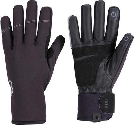 Bbb cycling coldshield fietshandschoenen winter - 5 - 10 ℃ - winddichte wielrenhandschoenen - waterproof fietshandschoenen heren dames - touchscreen compatibel - zwart - maat xxxl - bwg-37