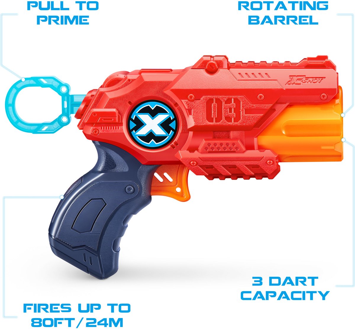 Zuru X-Shot Dart Pistool mit 8 Pfeilen