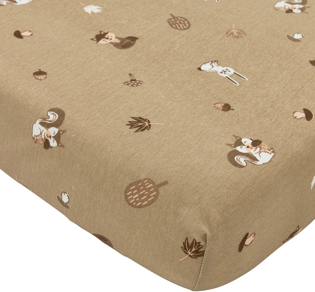 Meyco baby forest animals hoeslaken co-sleeper - sand - 50x90cm