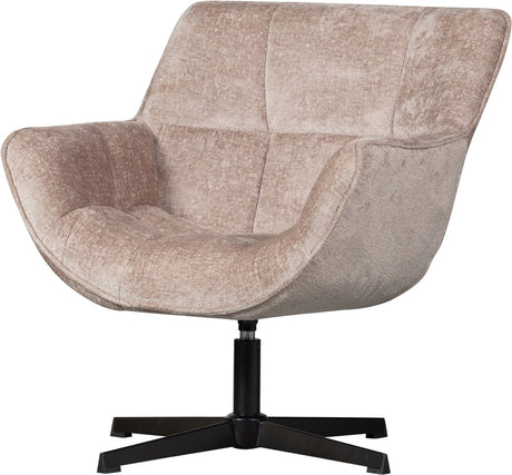 Woood wibo draaifauteuil - chenille - taupe - 94x71x83