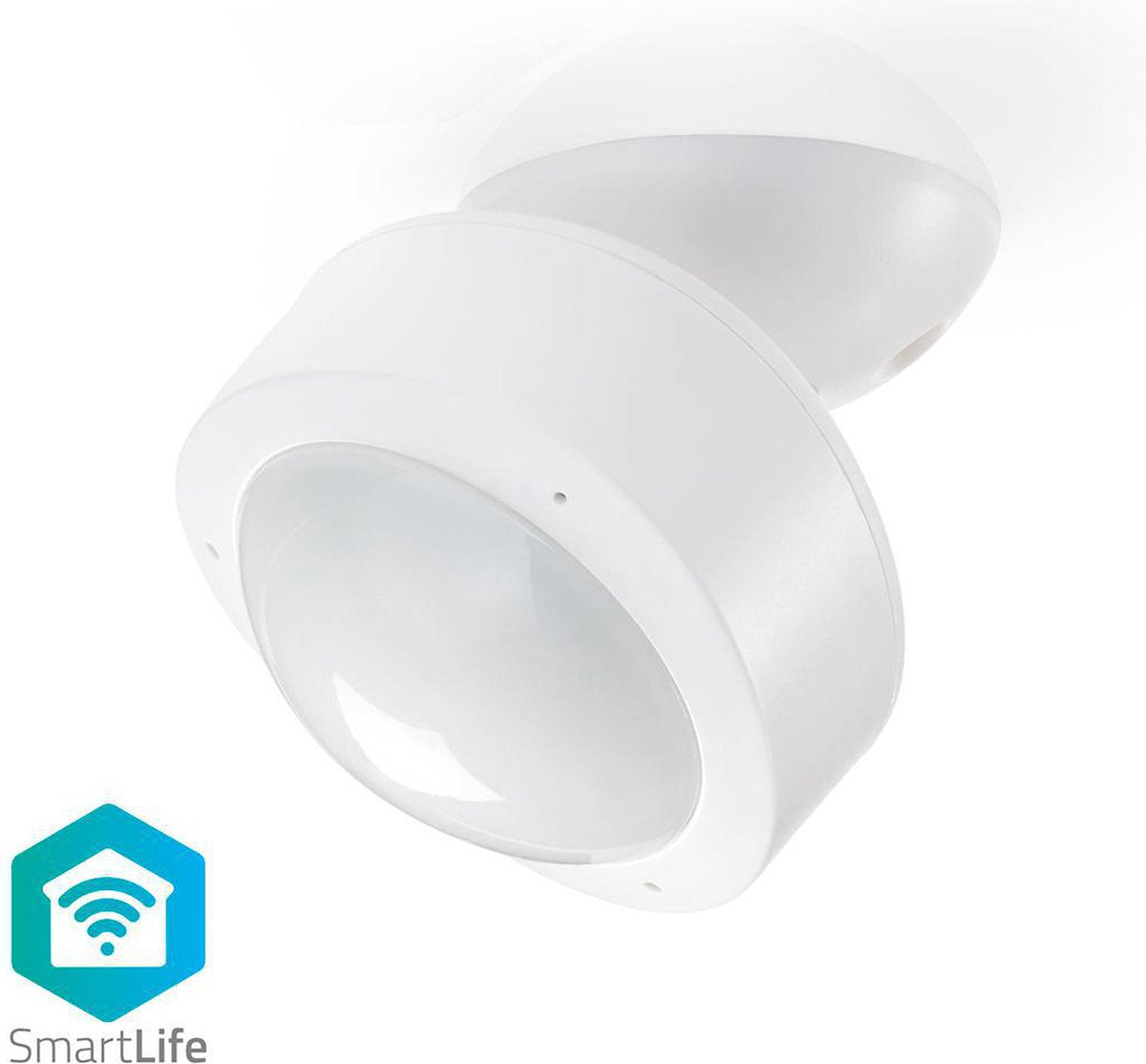 Nedis Smartlife Bewegungssensor – WLAN – batteriebetriebenes Netzteil – Erfassungswinkel: 120 ° – Erfassungsbereich: 10,0 m – Weiß