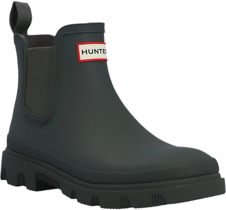 Hunter unisex downpour chelsea dark olive - maat 36