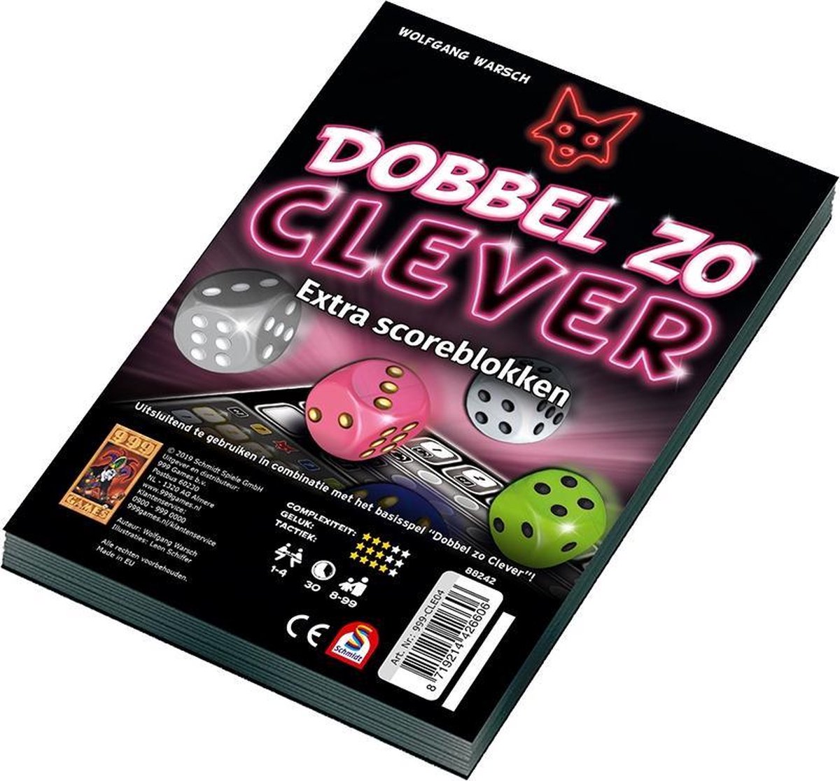 999Games ScoreBlokken -Würfel Zo clever, 2.