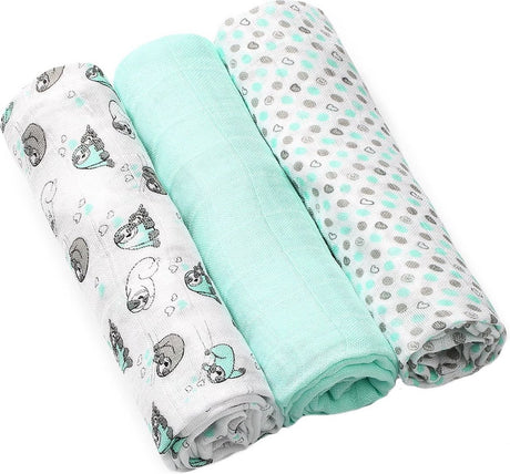 Babyono Baby Ono Bambusfaultier 3 Stück hydrophile Windeln 397 04